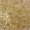 white color shell paper wall mosaic 