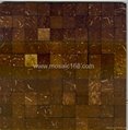 Coconut mosaic panel table