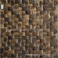 natural weave style coconut mosaic 