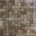 Coconut mosaic wall tile,wooden panel