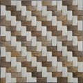 weave design Coconut wall panels mosaic 