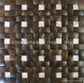 weave design coconut & shell mosaic design