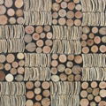 handmade coconut wood wall panels 