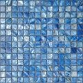 blue color shell mosaic tile
