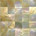 yellow mother of pearl mosaic shell tile 