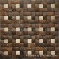 coconut shell mosaic square design