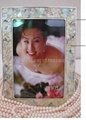 handmade pearl shell photo frame