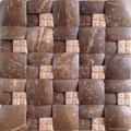 DIY coconut resin mosaic 