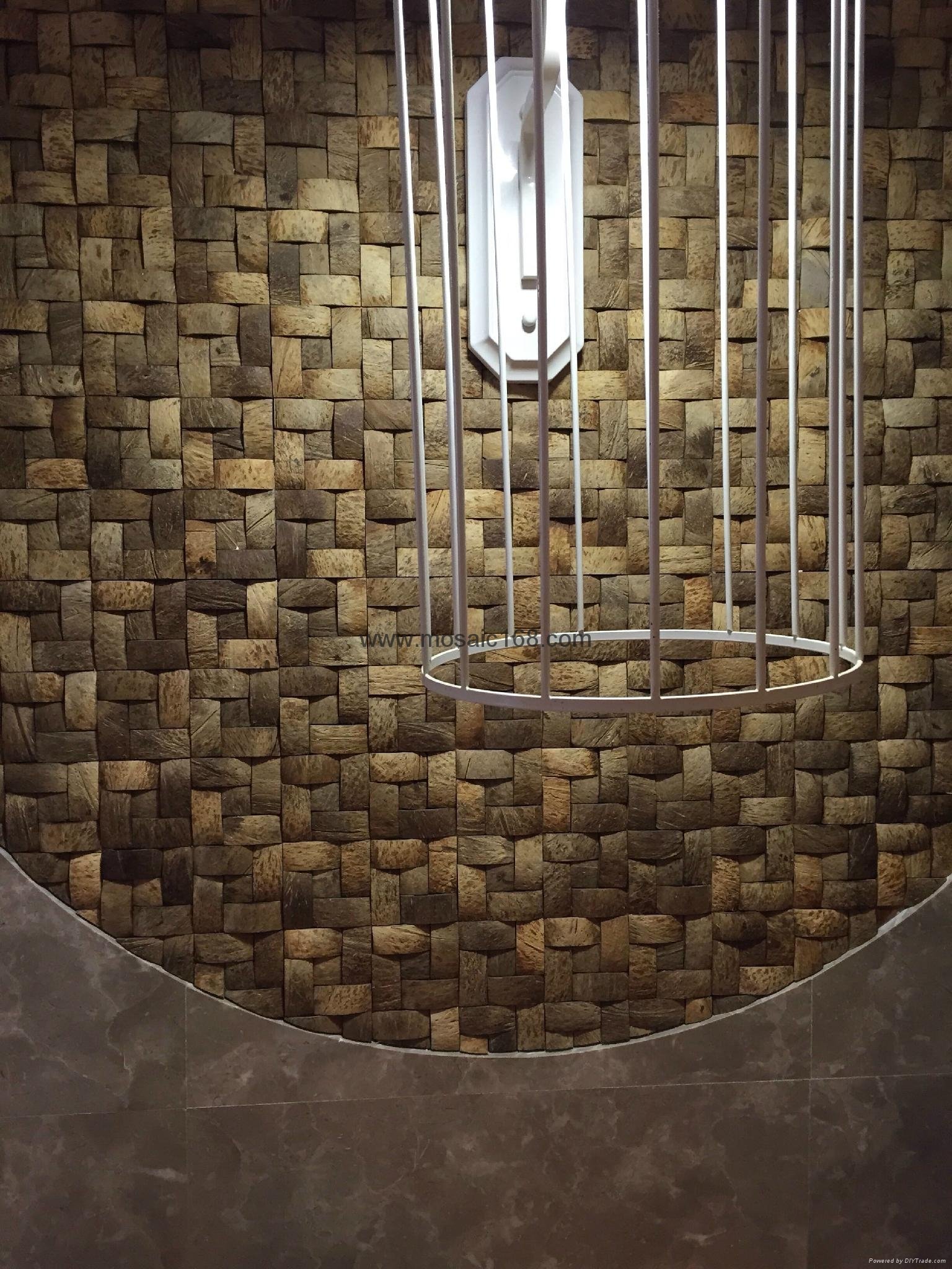 Handmade Coconut mosaic wall tile  4