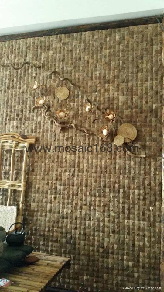 Coconut mosaic panel manufacture supply 3