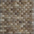 Coconut tile mosaic weave design