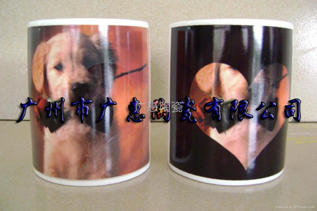  color-changed advertising ceramic cup 2