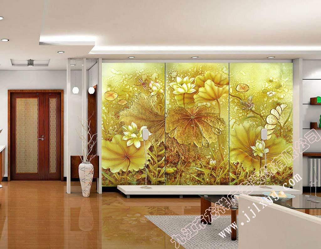 艺术玻璃背景墙