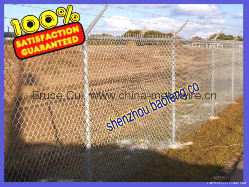 Galvanized Chain Link Fence Woven Wire Mesh Fence 5