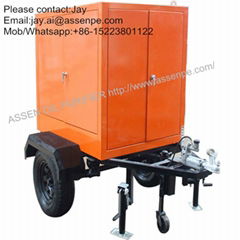 trailer mounted high efficiency vacuum transformer oil dehydration machine