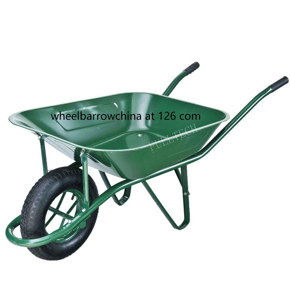 wheel barrow WB6400 FRANCE MODEL,Green Wheelbarrow WB6400 China Manufacturer