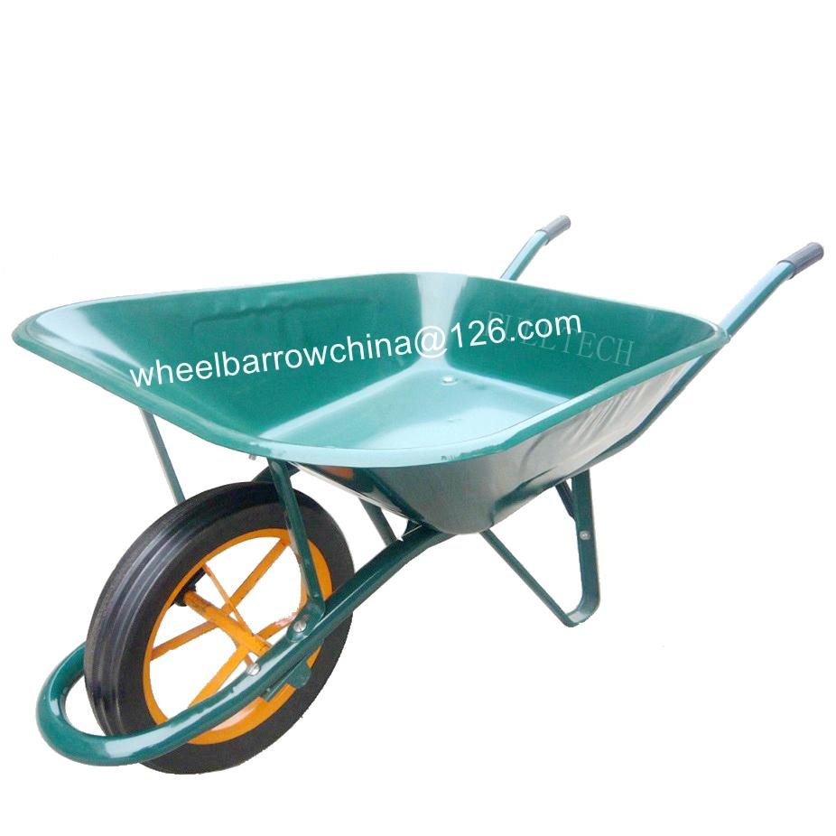 wheel barrow WB6400 FRANCE MODEL,Green Wheelbarrow WB6400 China Manufacturer 2