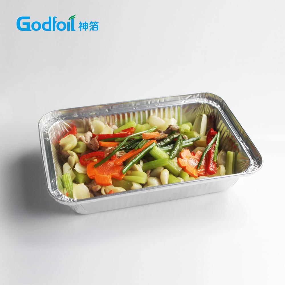 Kitchen use aluminum foil container/750ml