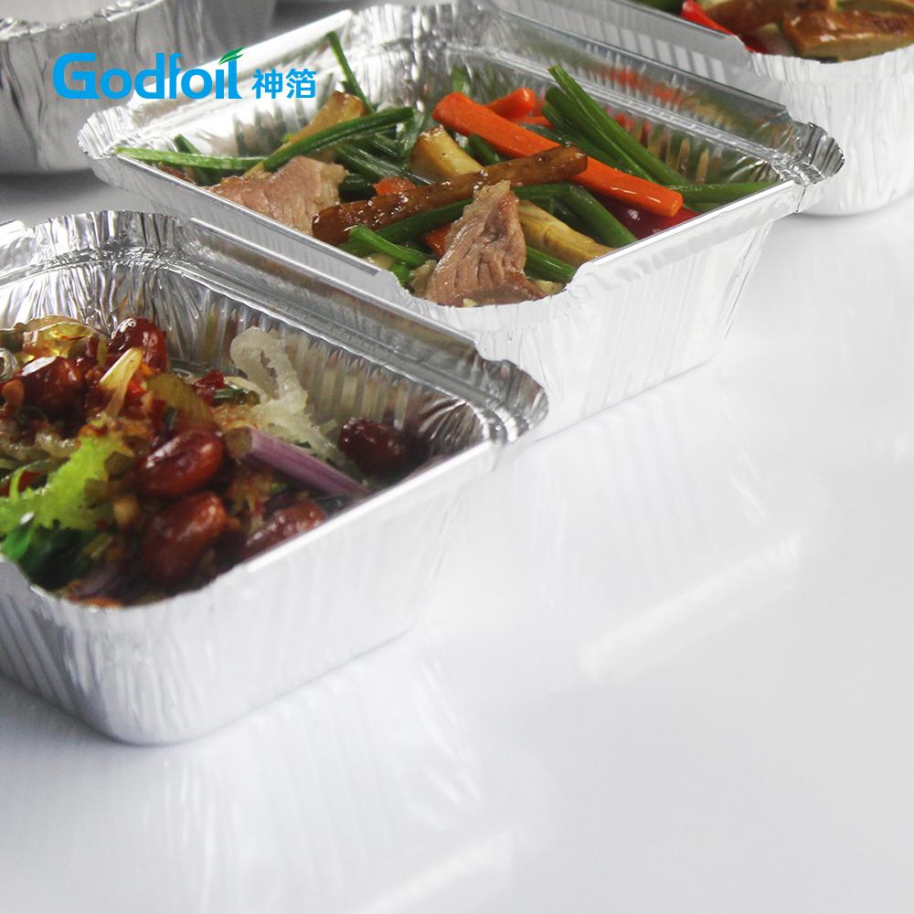 Takeaway Disposable Cake Oven Safe Aluminum Foil Hot Food Container