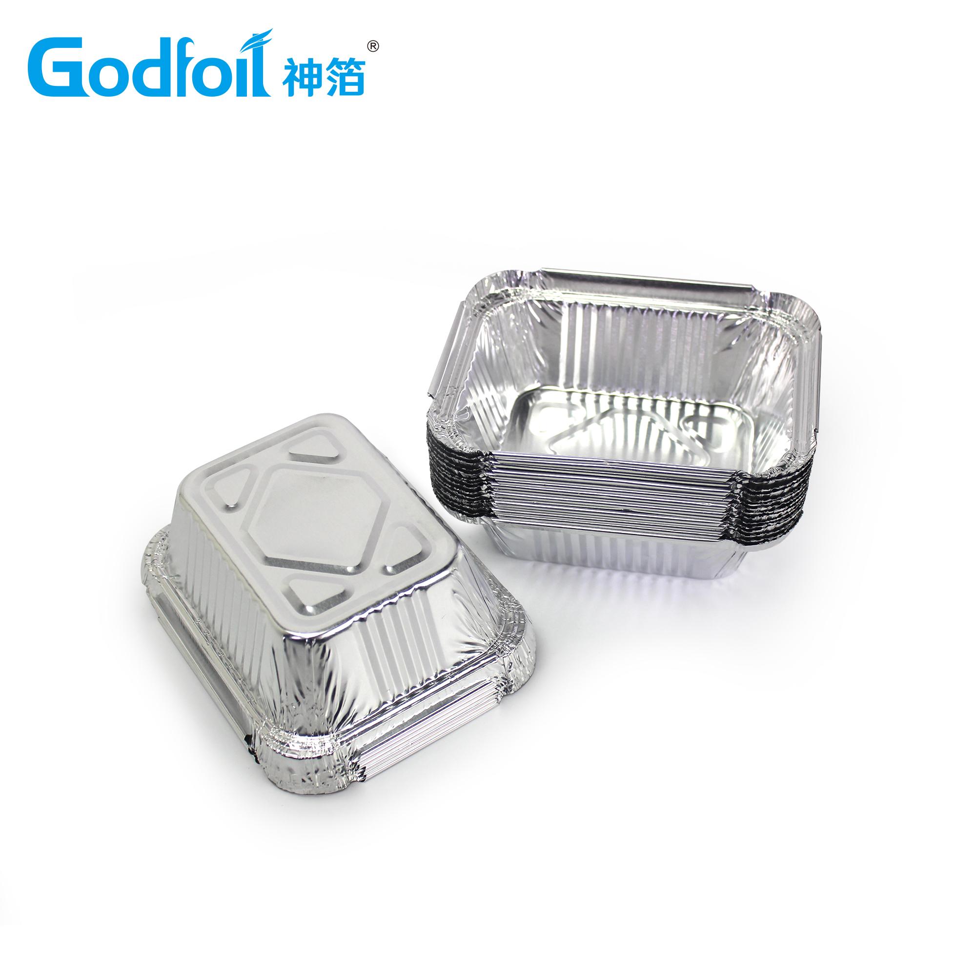 Takeaway Disposable Cake Oven Safe Aluminum Foil Hot Food Container