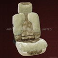 Fur car seat cushion