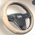2018 new design genuine leather steering wheel cover