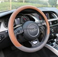 2018 new design genuine leather steering wheel cover