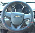 2018 genuine leather car steering wheel cover