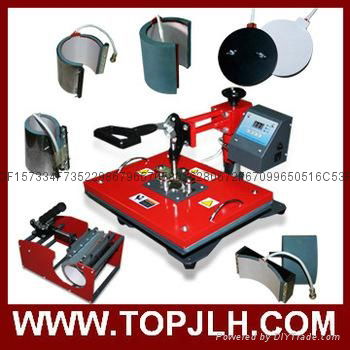 Hot sale CE tested 8 in 1 combo heat transfer press machine