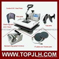 Hot sale CE tested 8 in 1 combo heat transfer press machine 5