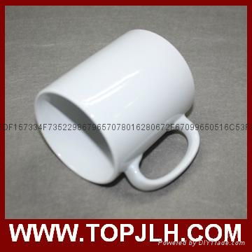 Wholesale 11oz sublimation white blank coated ceramic coffee mug 4