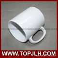 Wholesale 11oz sublimation white blank coated ceramic coffee mug 4