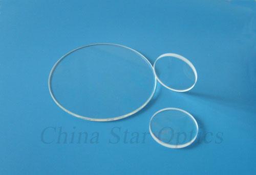 Optical UV-grade fused silica round windows