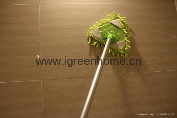 corner cleaning microfiber adjustable AL handle mop 3