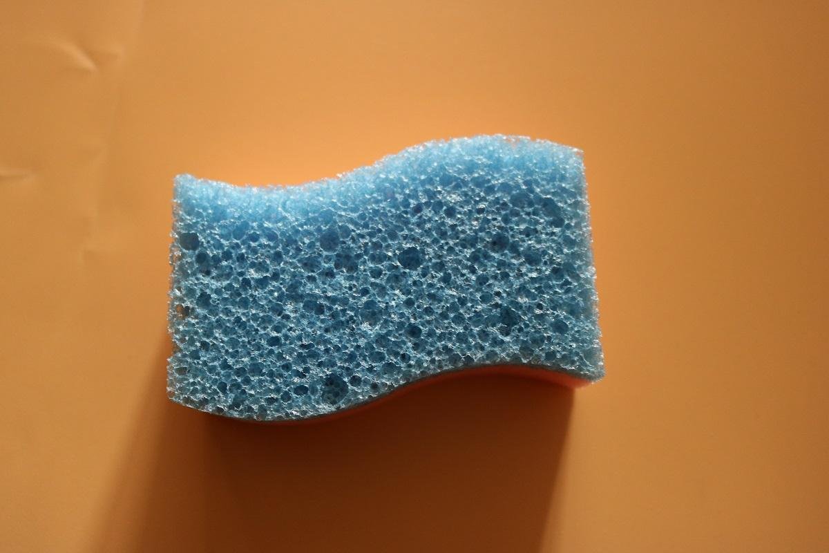 new dish sponge become soft meeting hot water 3