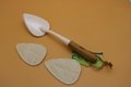 loofah kitchen brush with bamboo pipe handle