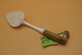 loofah kitchen brush with bamboo pipe handle 3