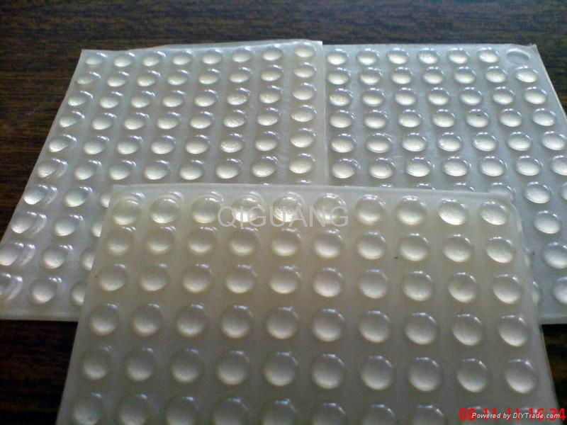 Self adhesive silicone rubber feet