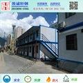 二手住人集裝箱活動板房ＰＶＣ圍擋陽光房施工簡便