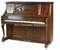 AG-125Y6 Mahogany Matt Handcrafted Upright piano with stool 1