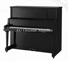 88key acoustic upright piano with stool black polished