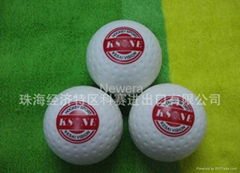 2014 Hot sale custom engraved logo hockey ball