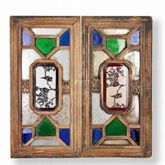 Manchuria window color glass art glass