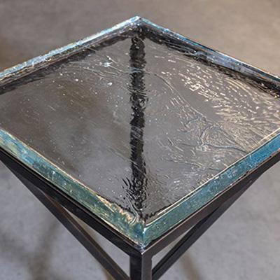 decorative thickness glass table top  2