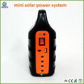 multifunctional mini solar power system with led light and cellphone charger 5