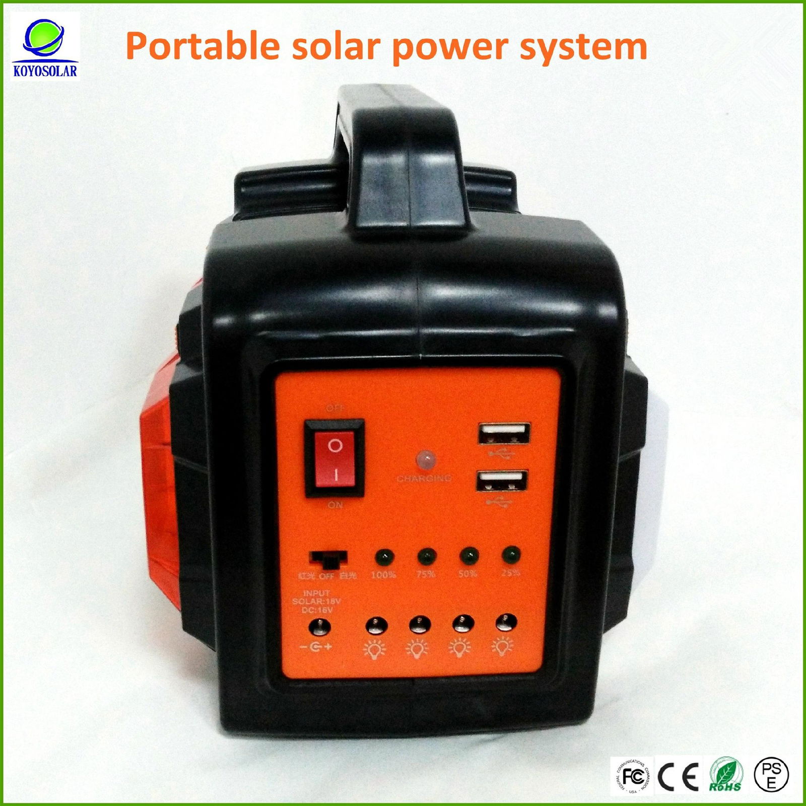 high quality portable solar power system with battery capacity indicator 2