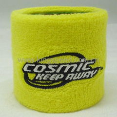 Cotton towel wrist sweatband