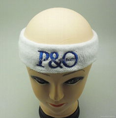 customized terry sports headband