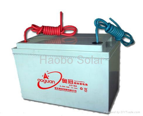 12V/100Ah deep cycle gel battery