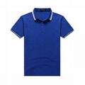 plain colors polyester cotton Short Sleeve custom logo polo t shirt 1